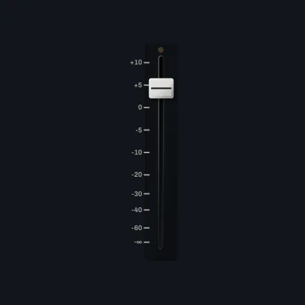 fp-fader: Six console styles, console dB legend, one-to-one tracking
